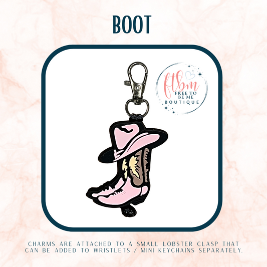 Kick 'n Boots Charm | Pink