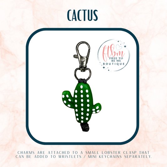 Cactus w/ White Specs Charm
