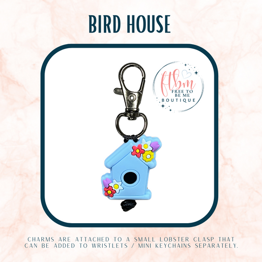 Birdhouse Charm | Blue