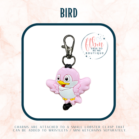 Bird Charm | Pink