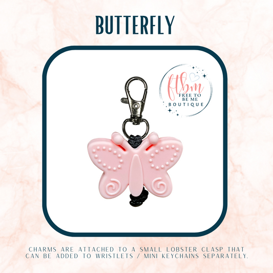 Butterfly Charm | Pink