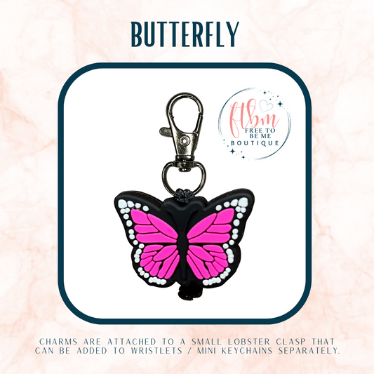 Butterfly Charm | Monarch Pink