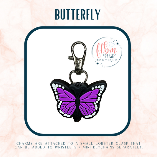 Butterfly Charm | Monarch Purple