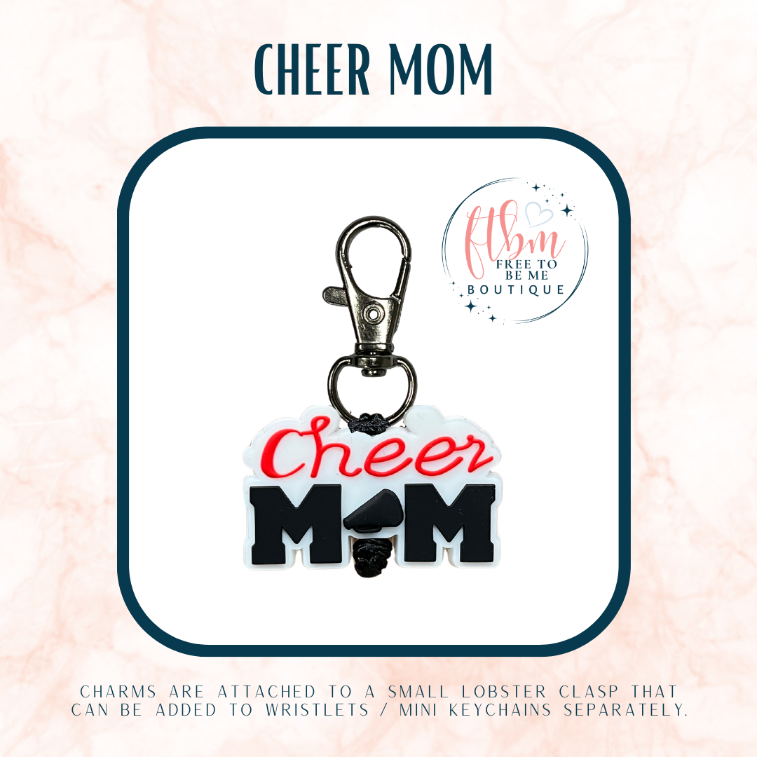 Sports Mom Charm | Cheer Large