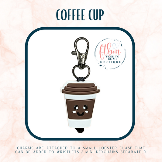 Coffee Cup Charm | Brown