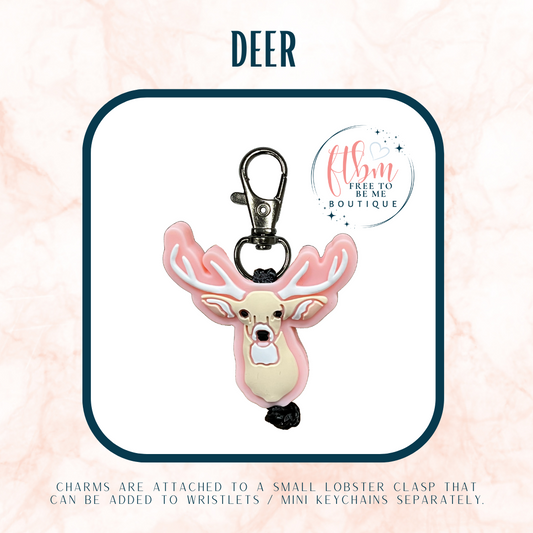 Deer Charm | Pink