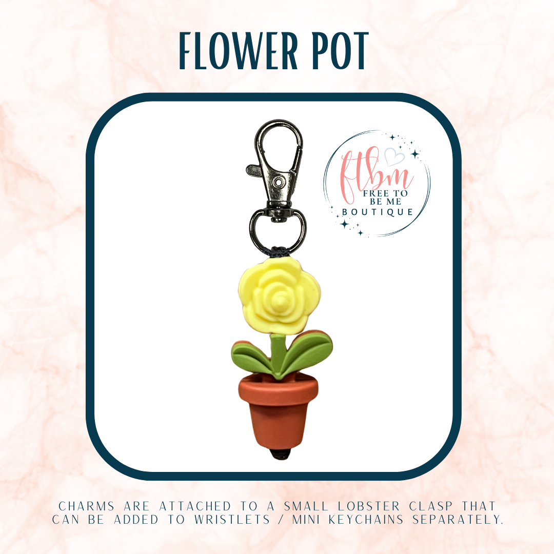 Flower Pot Charm | Yellow