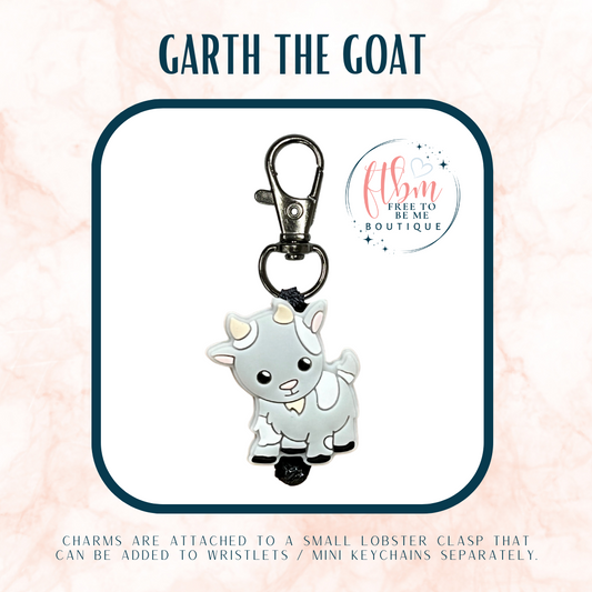 Garth the Goat Charm | Grey