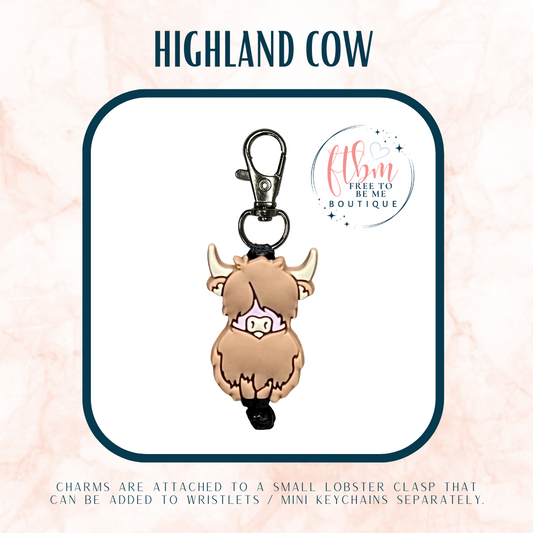 Highland Cow Charm | Brown