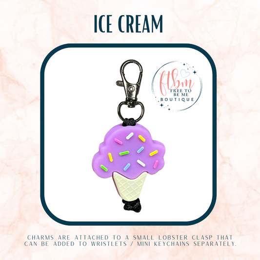 Ice Cream Charm | Purple