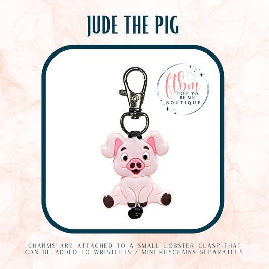 Jude the Pig Charm