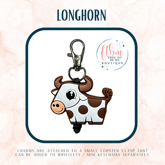 Longhorn Charm | Brown