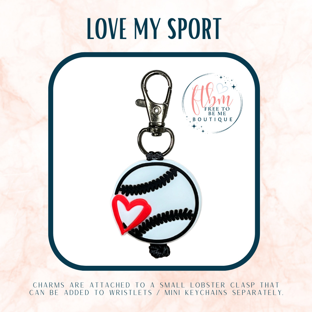 Love My Sport Charm | Baseball