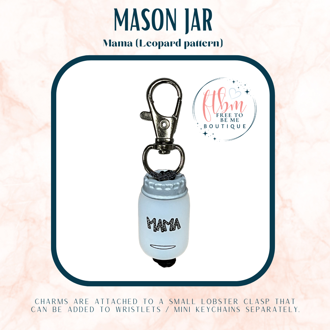 Mason Jug Charm | Mama