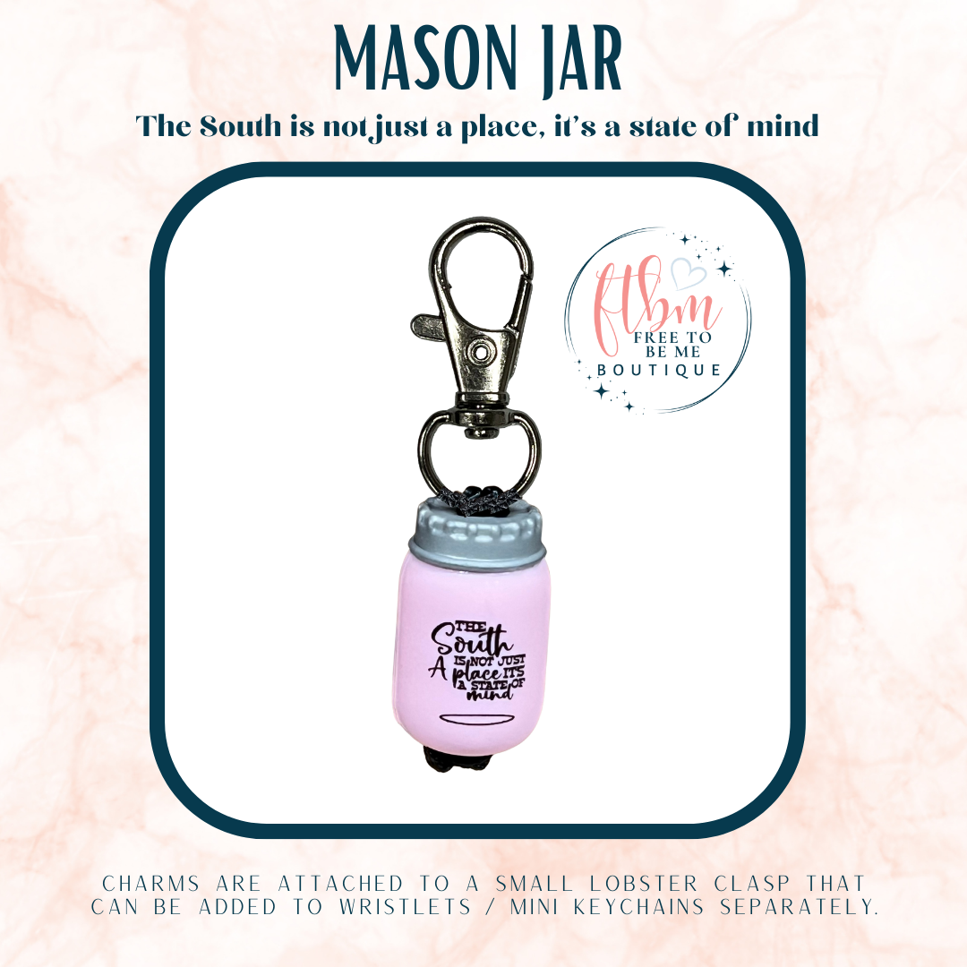 Mason Jug Charm | The South it not just a place. It's a state of mind.
