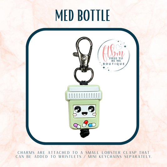 Med Bottle Charm | Green