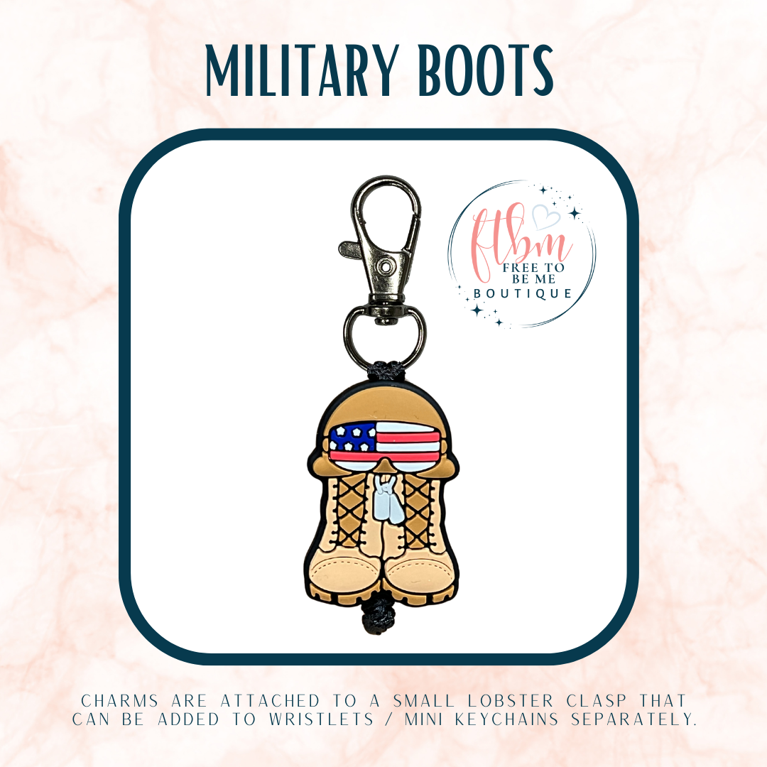 Military Boots Charm