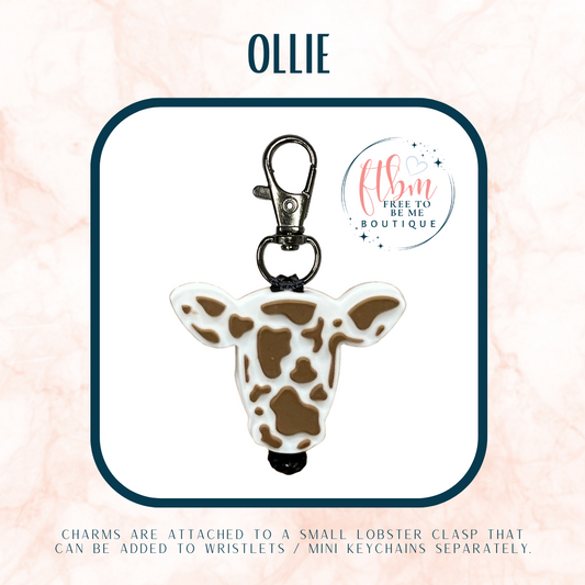 Ollie the Cow Charm | Brown