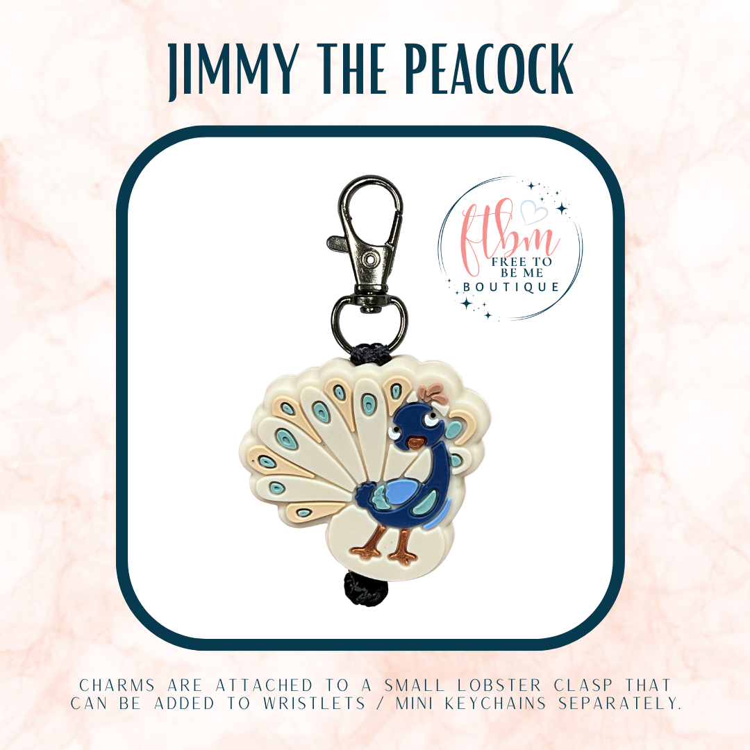 Jimmy the Peacock Charm