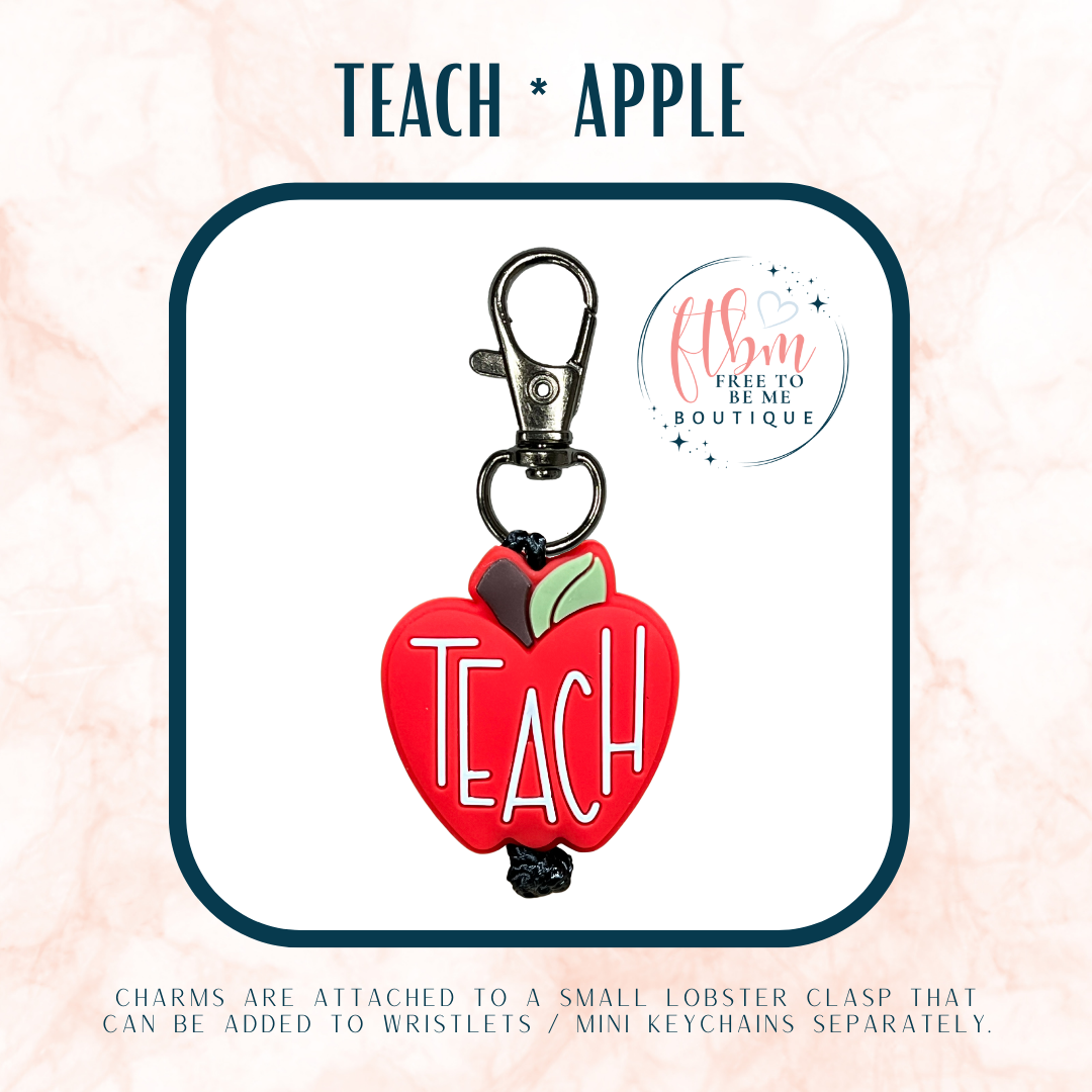 Teach Apple Charm