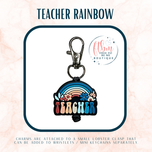 Teacher Rainbow Charm