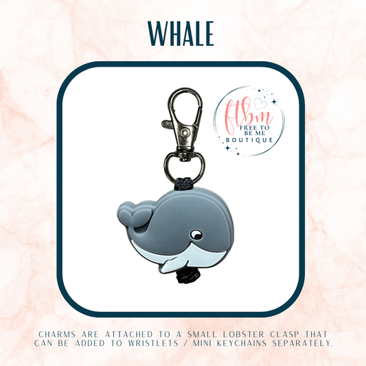 Whale Charm | Grey