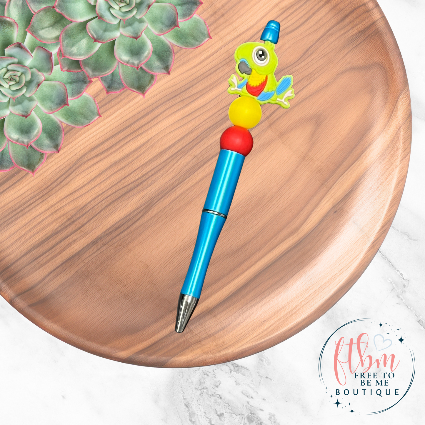 Parrot Silicone Bead Pen