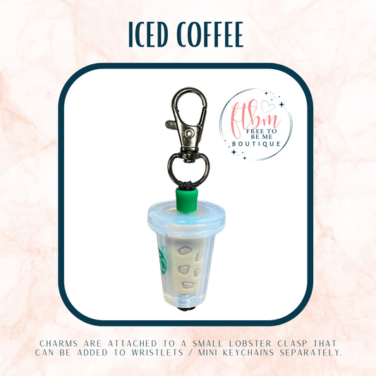 3D Iced Coffee Cup Charm