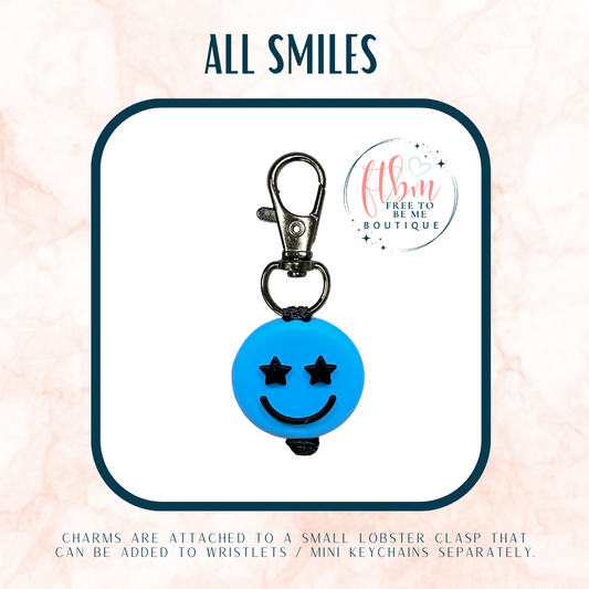 All Smiles Charm | Blue