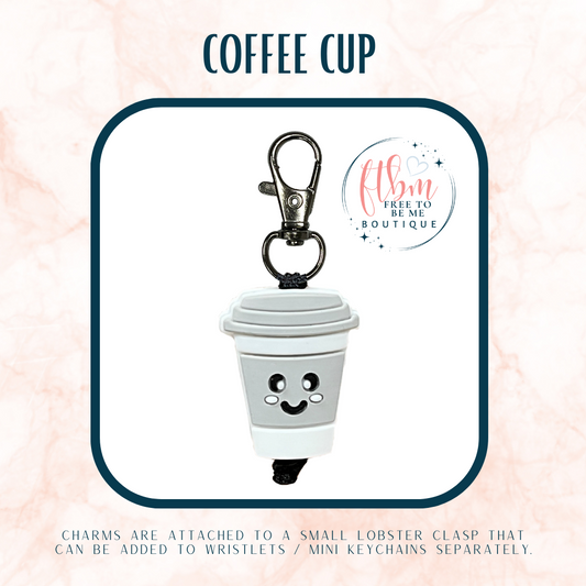 Coffee Cup Charm | Grey