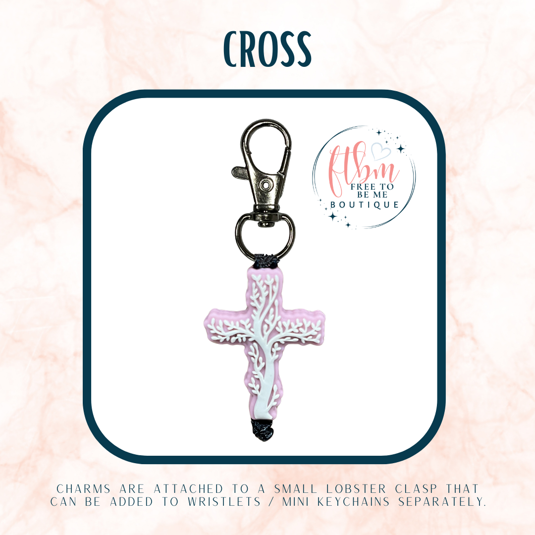 Cross Charm | Blush