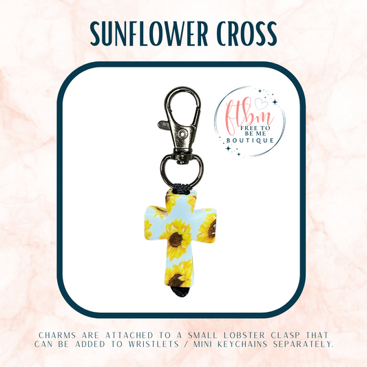 Cross Charm | Sunflower