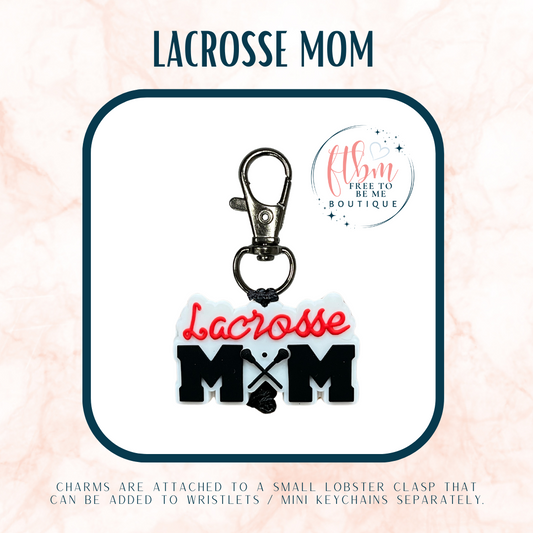 Sports Mom Charm | Lacrosse