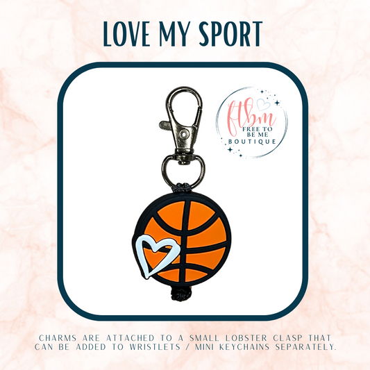 Love My Sport Charm | Basketball