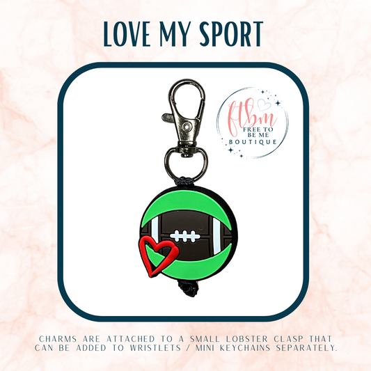 Love My Sport Charm | Football