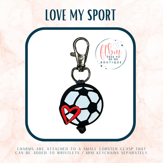 Love My Sport Charm | Soccer