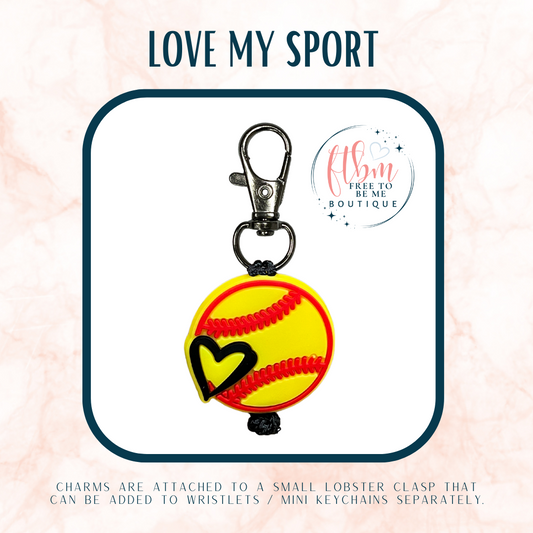Love My Sport Charm | Softball