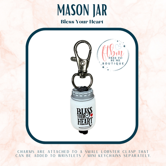 Mason Jug Charm | Bless Your Heart