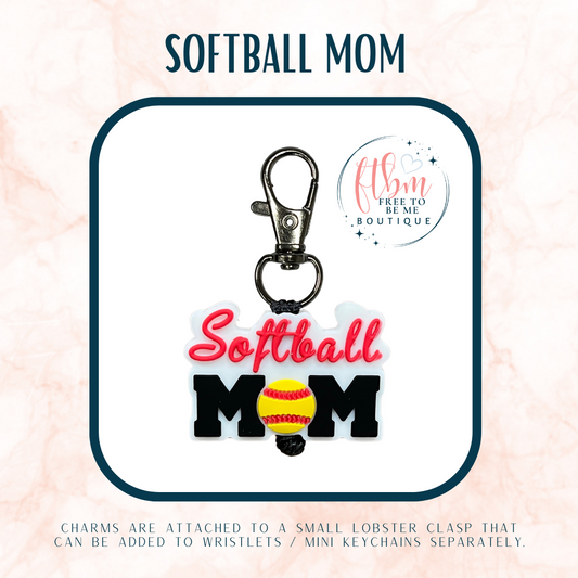 Softball Mom Charm