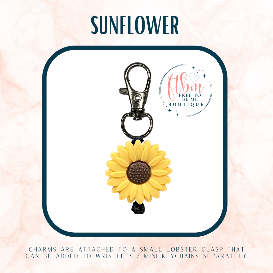 Large Sunshine Sunflower Charm