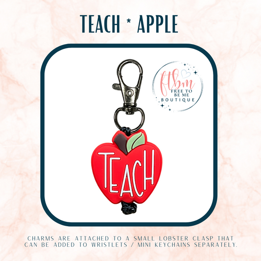 Teach Apple Charm