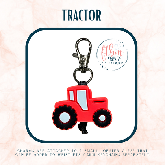 Tractor Charm | Red