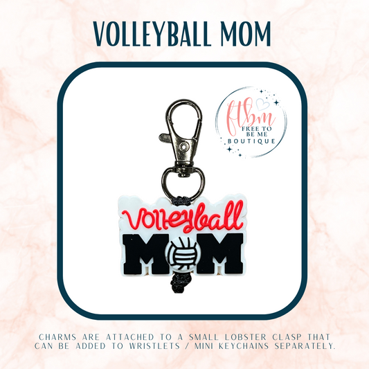 Sports Mom Charm | Volleyball