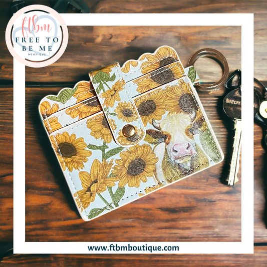 Sunflower Cow Wallet
