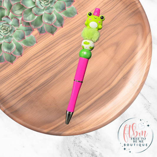 3D Frog Silicone Bead Pen