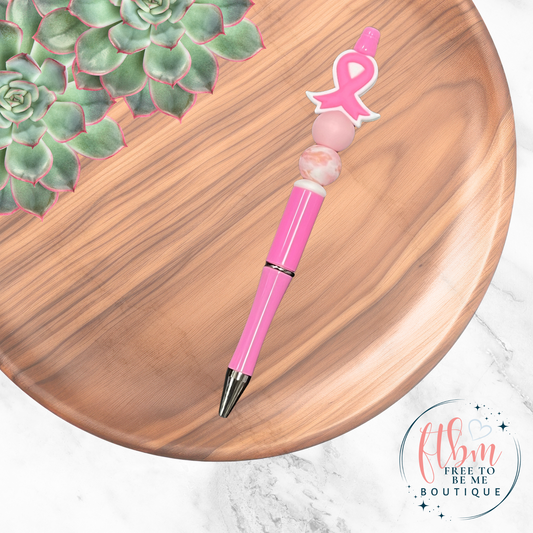 Survivor Silicone Bead Pink Pen