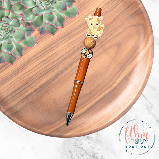 Garth the Goat Silicone Bead Pen | Brown