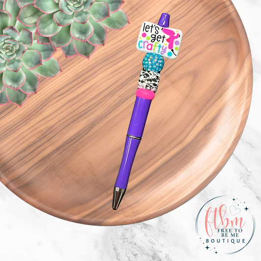 Let's Get Crafty Silicone Bead Pen